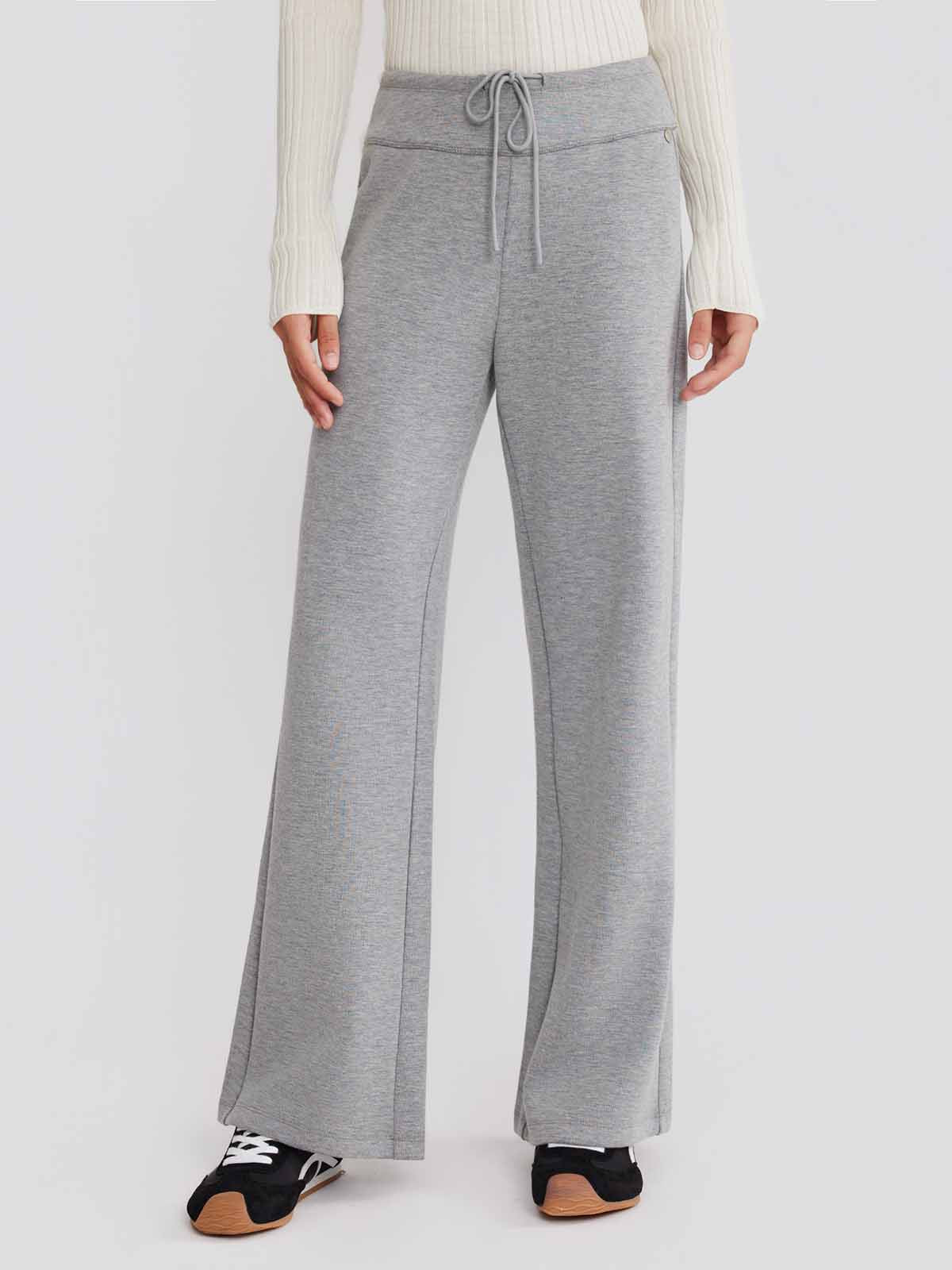 ASOBIO Wide-Leg Pull-On Sweatpants
