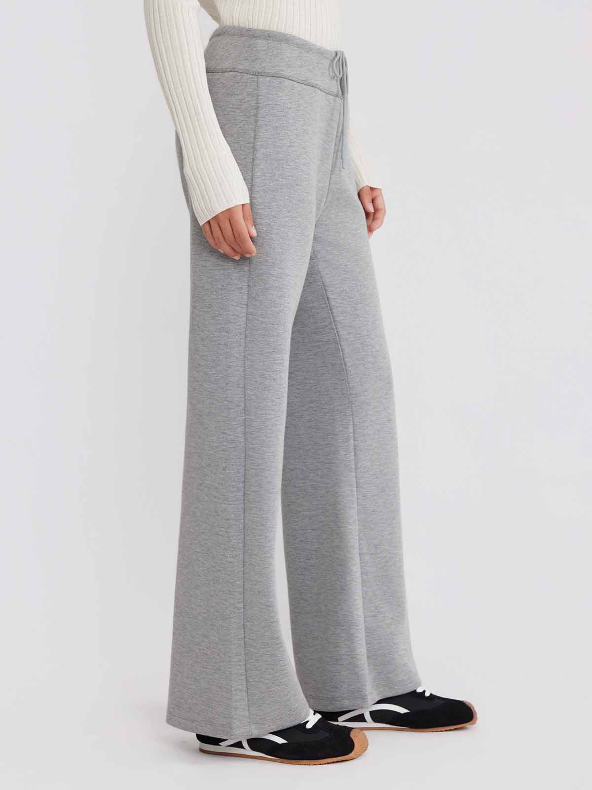 ASOBIO Wide-Leg Pull-On Sweatpants