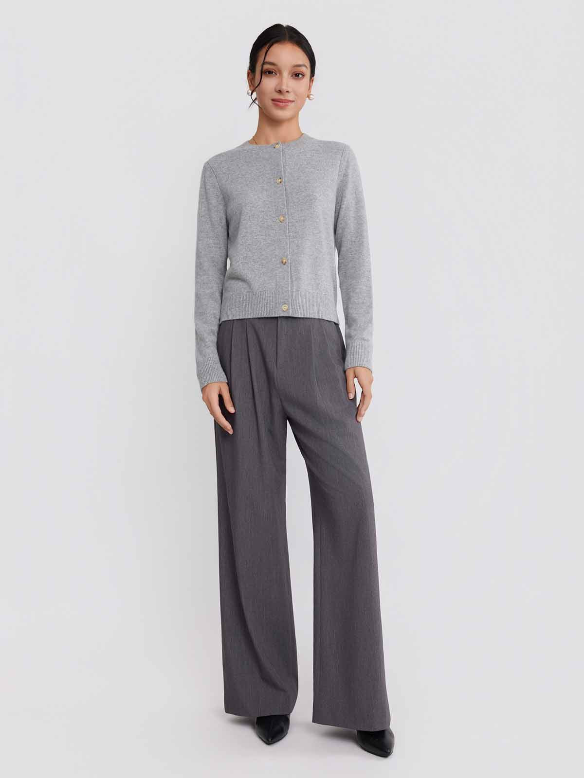 ASOBIO Wool-Cashmere Cardigan