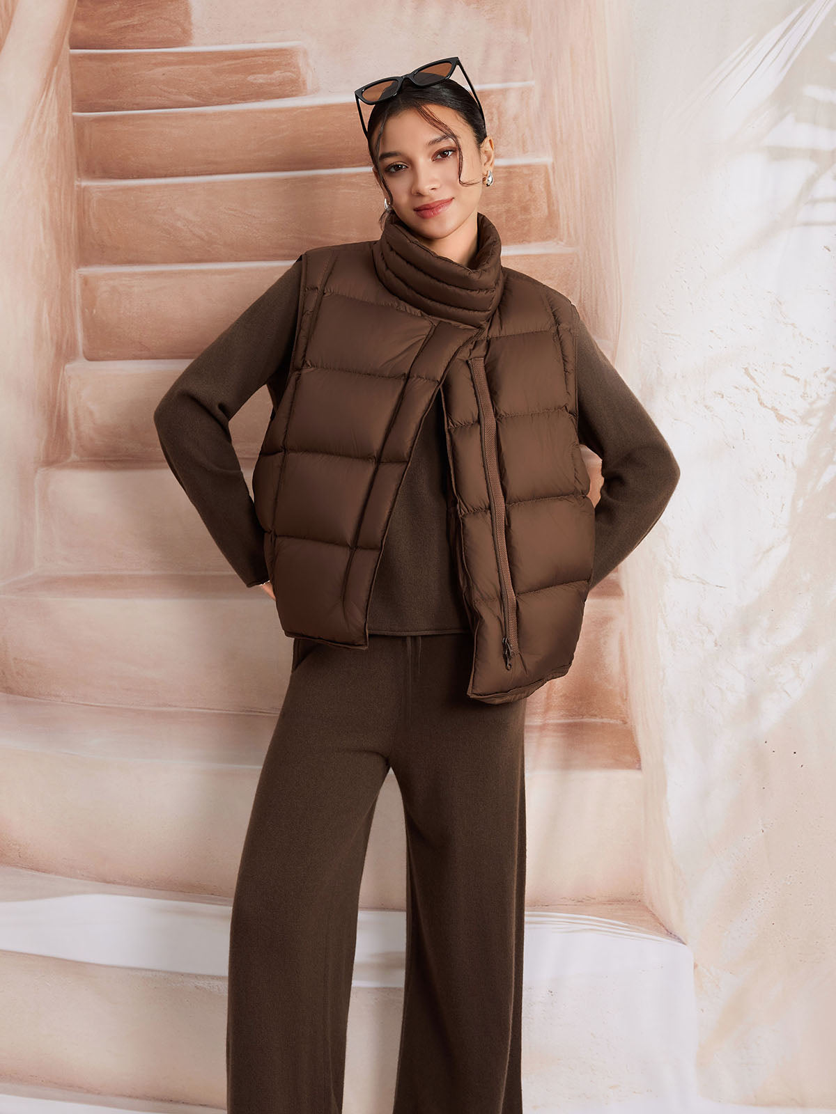 ASOBIO Goose Down puffer Vest