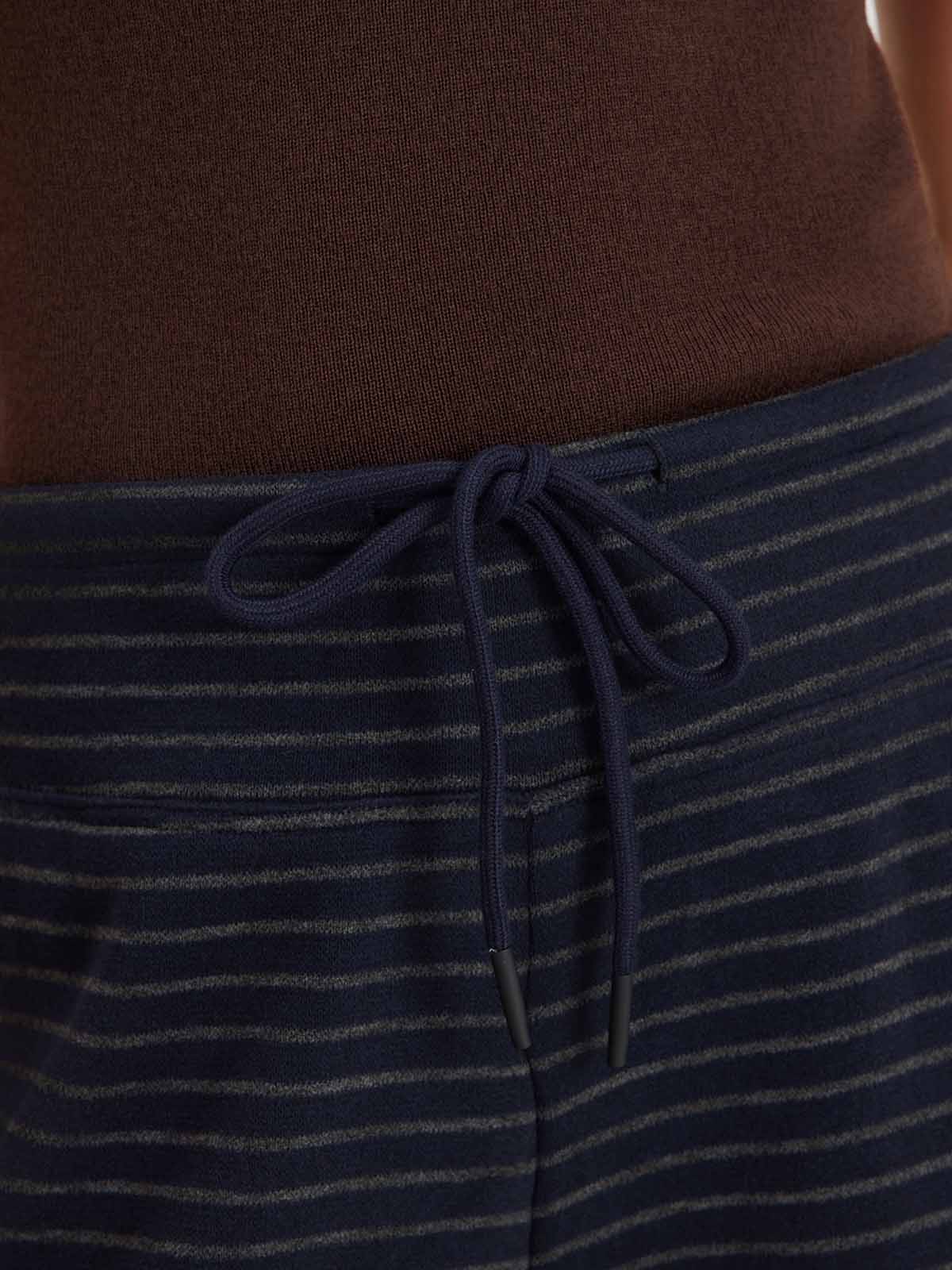 ASOBIO Striped Straight-Leg Sweatpants