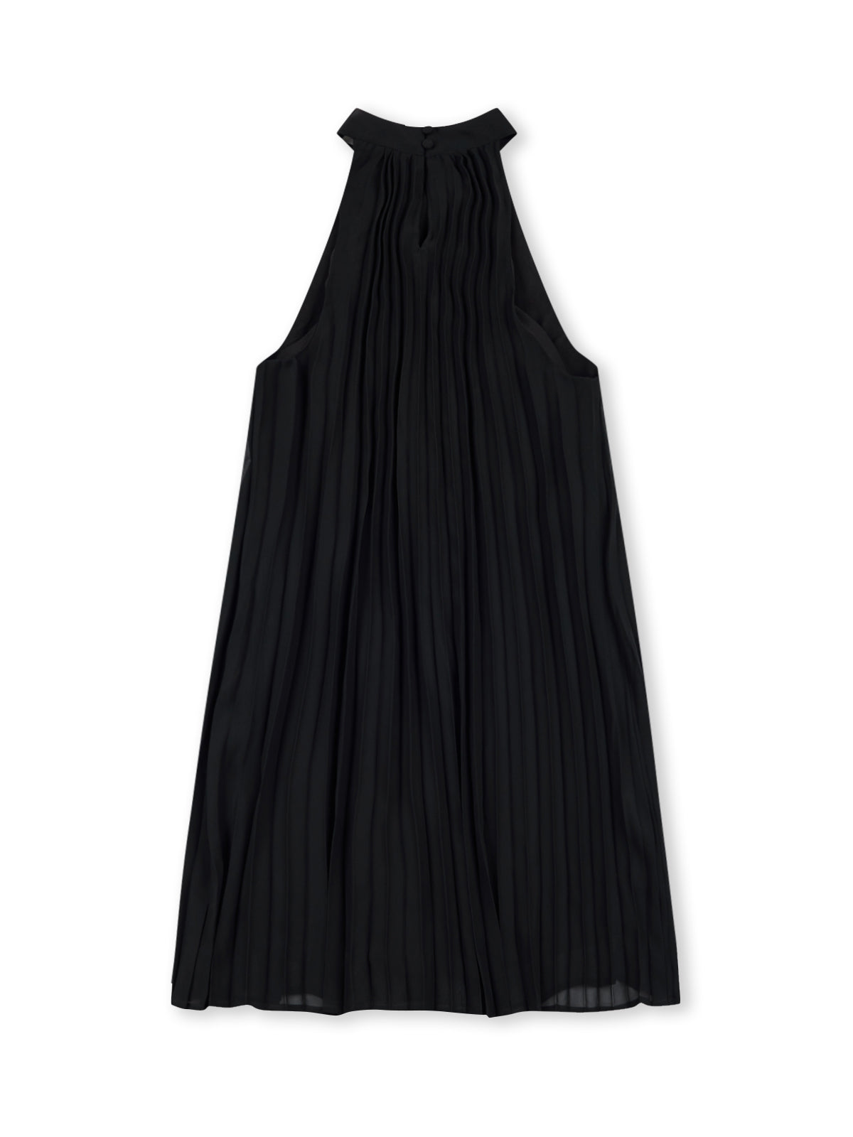 Lightweight Chiffon A-Line Halter Mini Dress