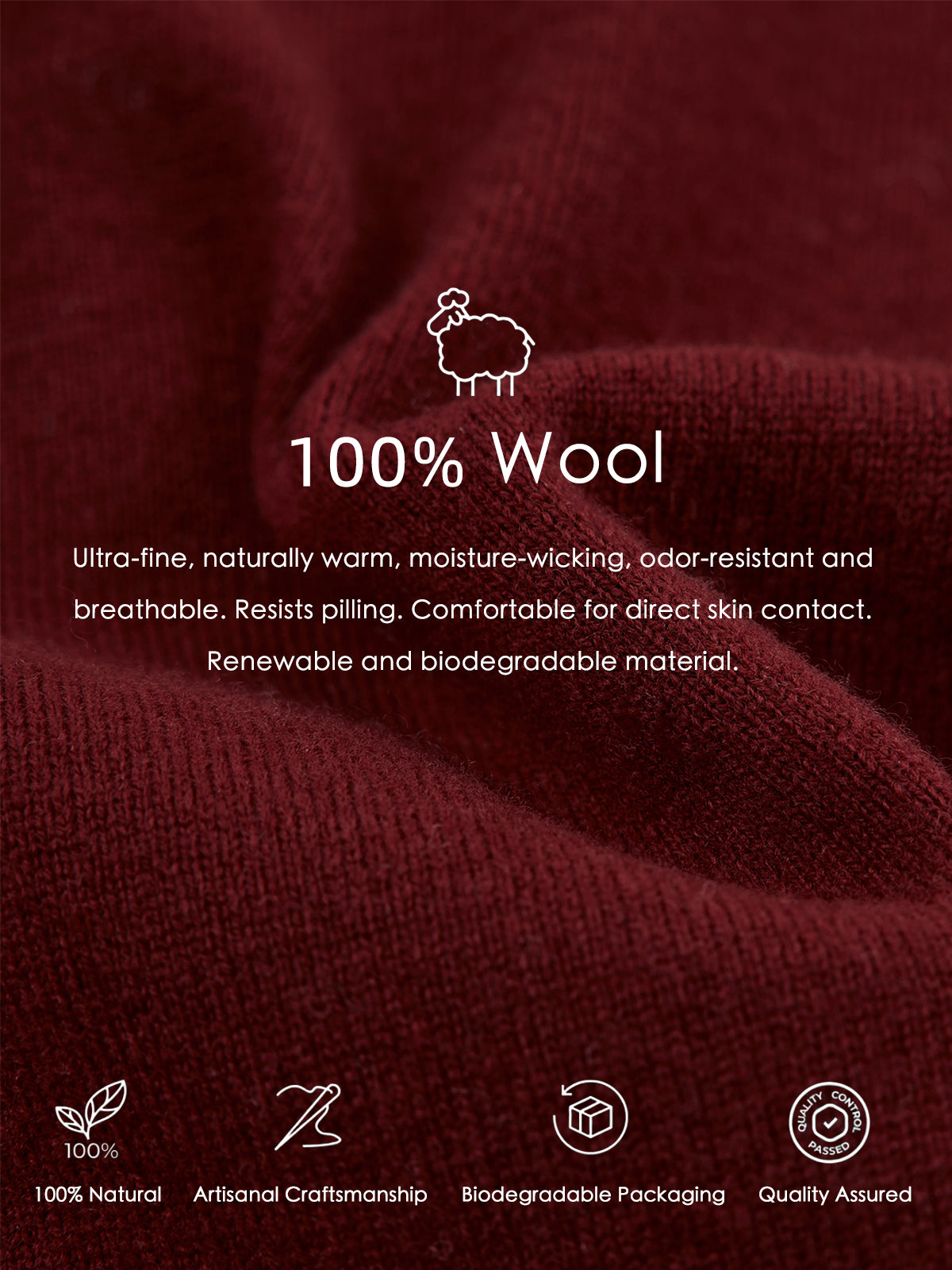 ASOBIO 100% Wool Cardigan