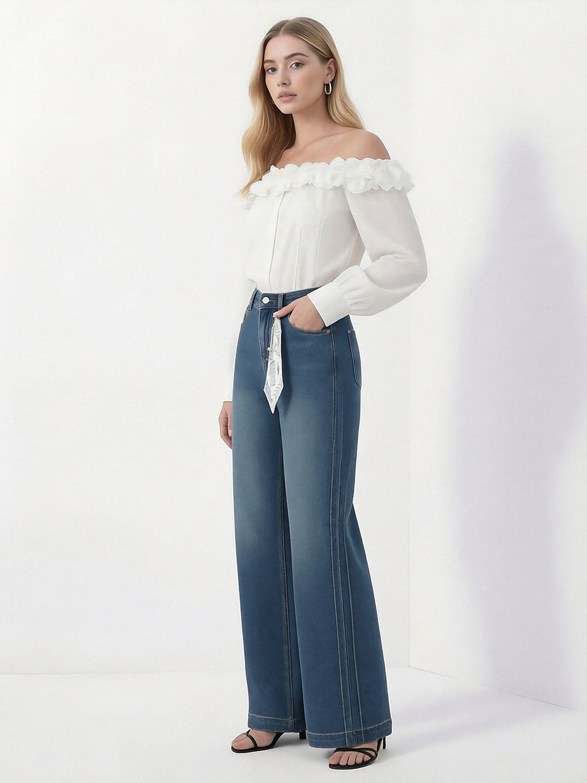 ASOBIO High-Rise Retro Flare Pant