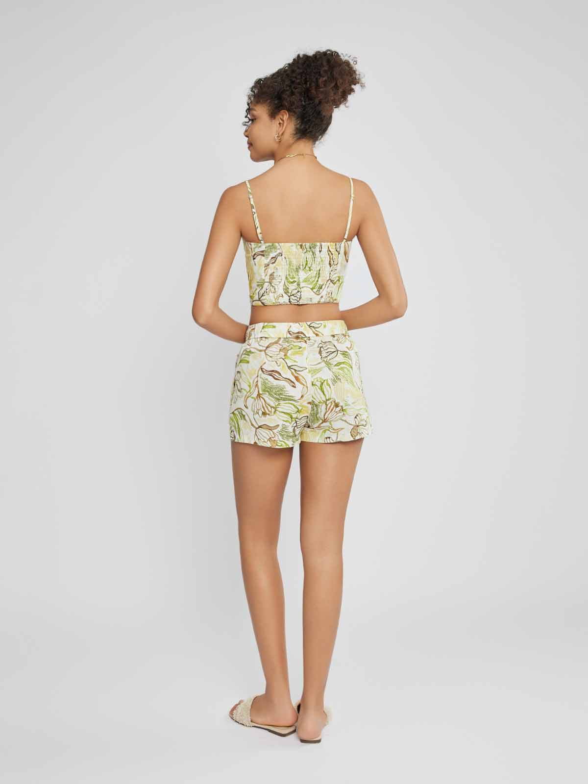 Ramie-Blend Cami with Adjustable Straps