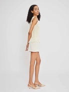  V-Cut Fringe Hem Tee
