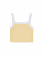 Contrast Wide Strap Knit Sports Cami