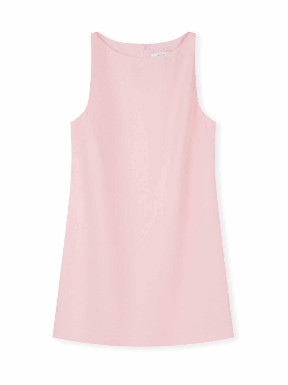 100% Linen Boatneck Mini Dress