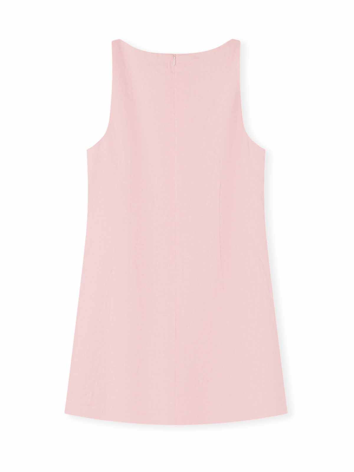 100% Linen Boatneck Mini Dress