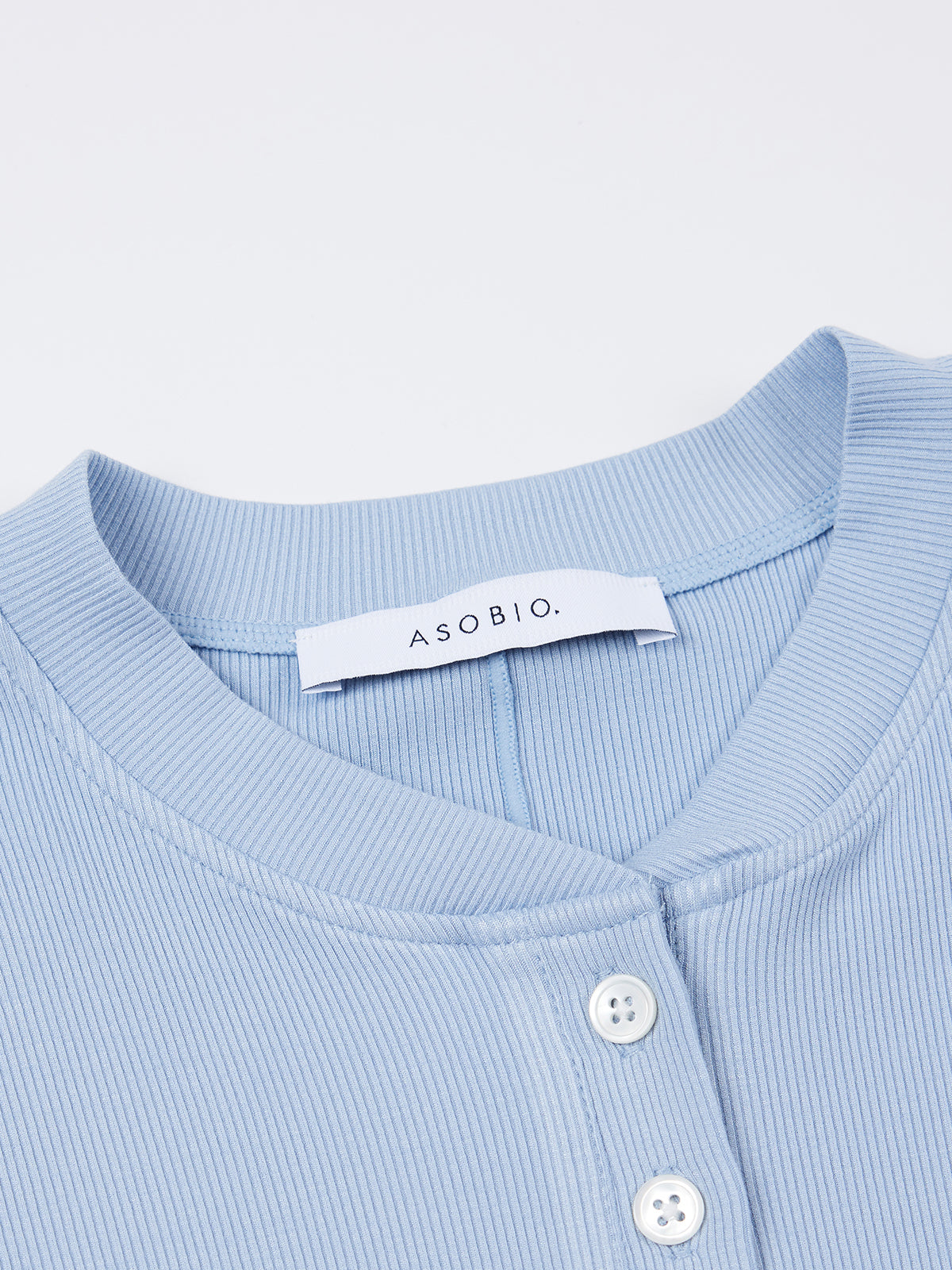 Stretch Rib Short Sleeve Henley Top