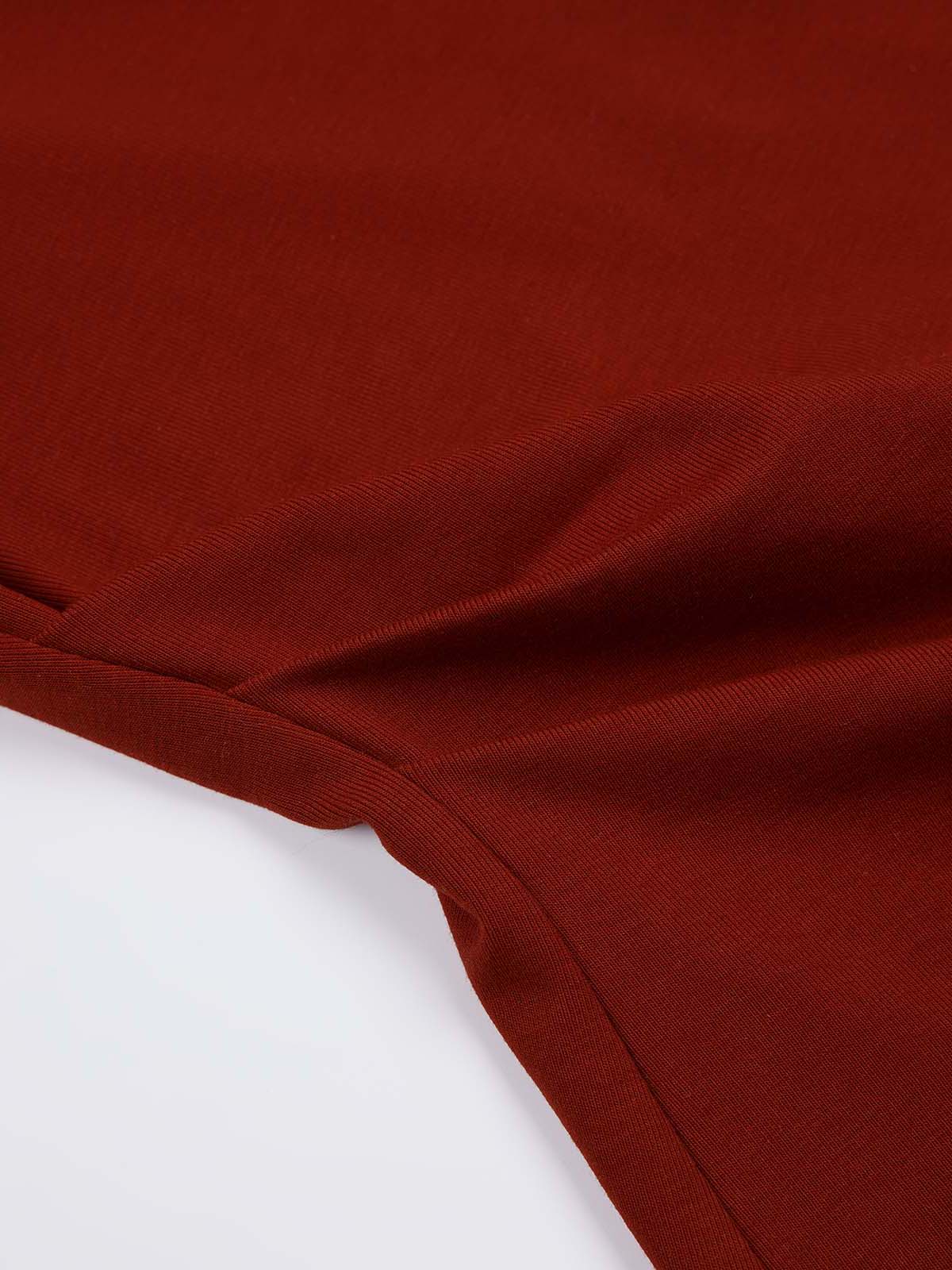 ASOBIO Long-Sleeve Draped Mockneck Top