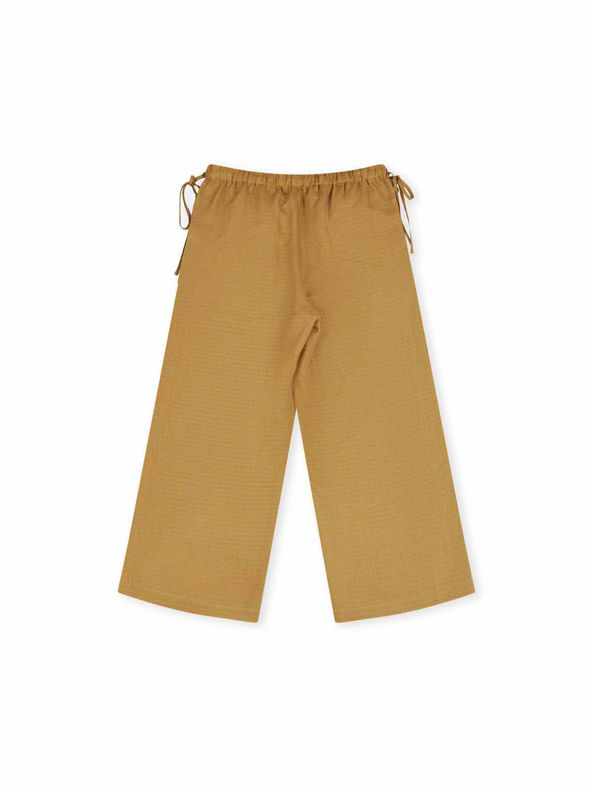 ASOBIO Linen Mid-Rise Wide-Leg Pants