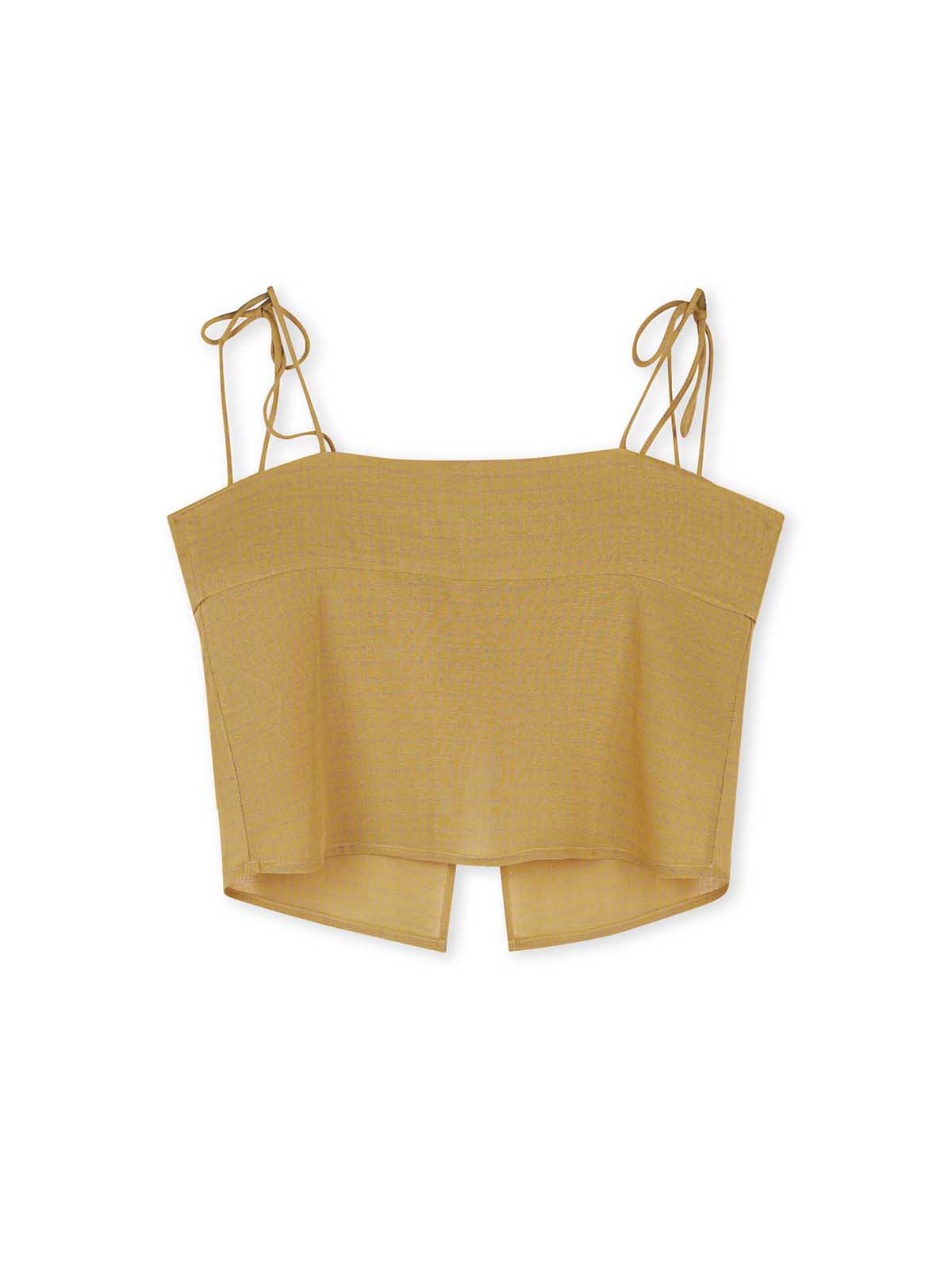 Front Button Tie-Strap Cami Top