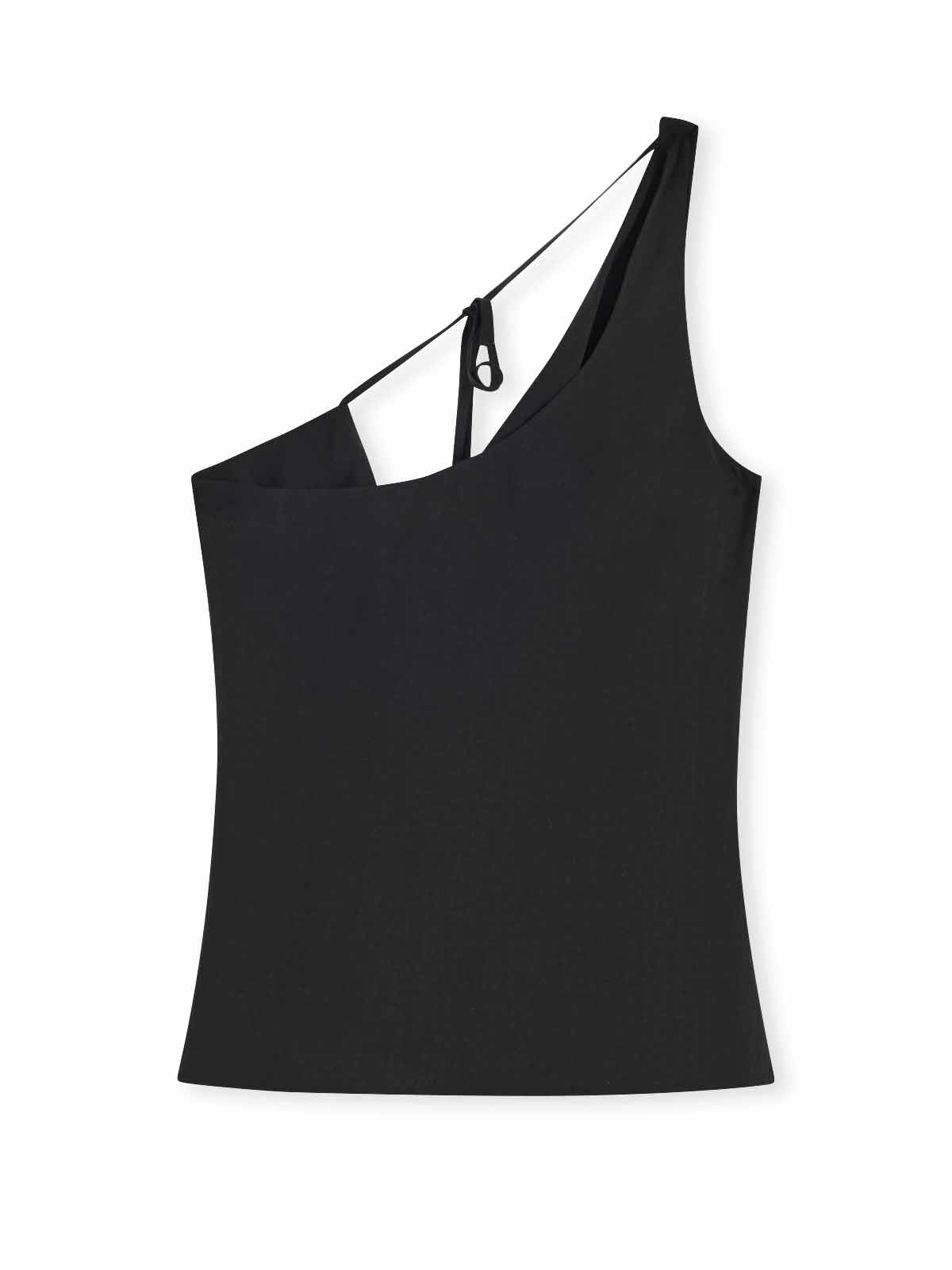 Asymmetric Draped Chiffon Cami