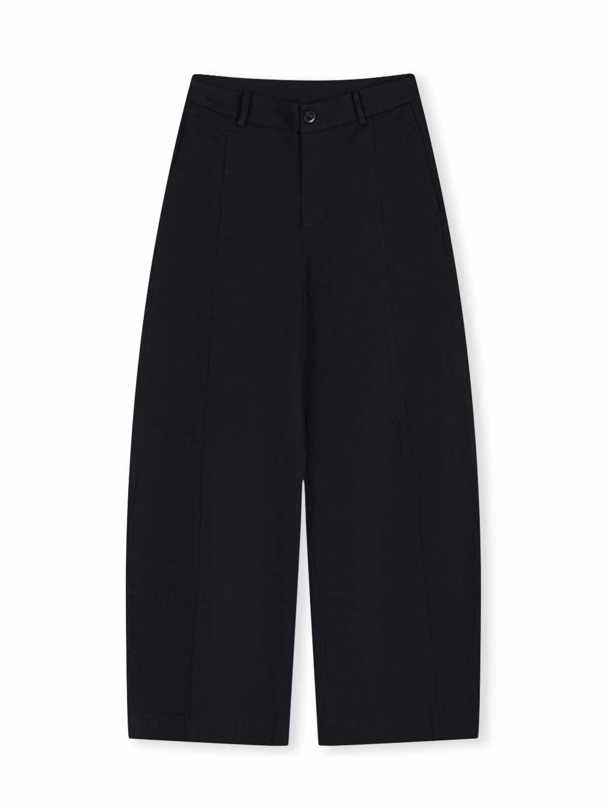 ASOBIO 100% Cotton Barrel-Leg Pants