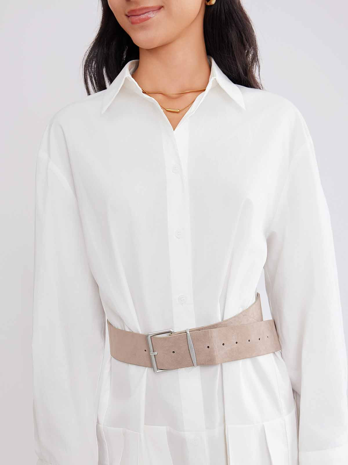 ASOBIO Pleated Mini Dress