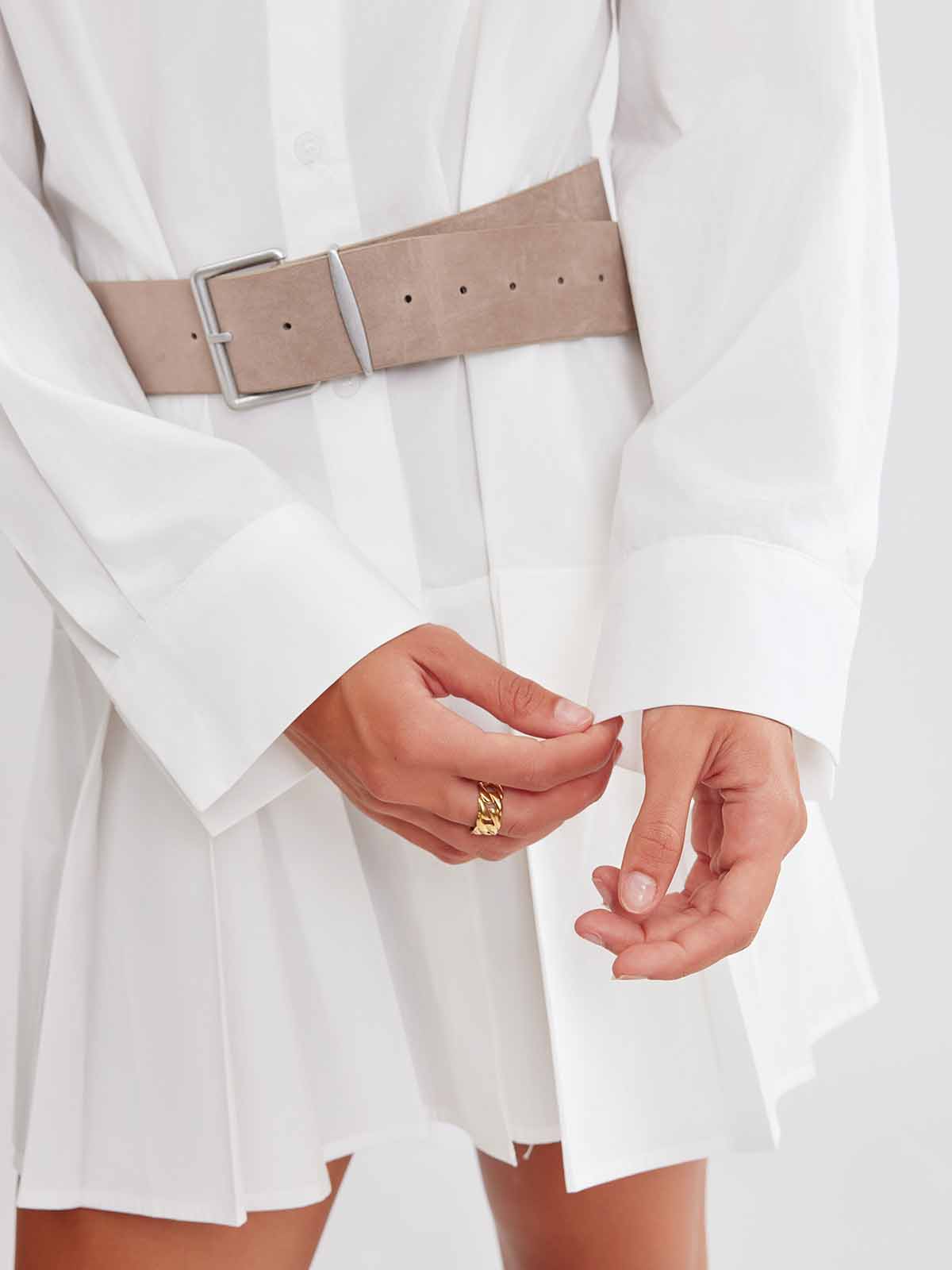 ASOBIO Pleated Mini Dress