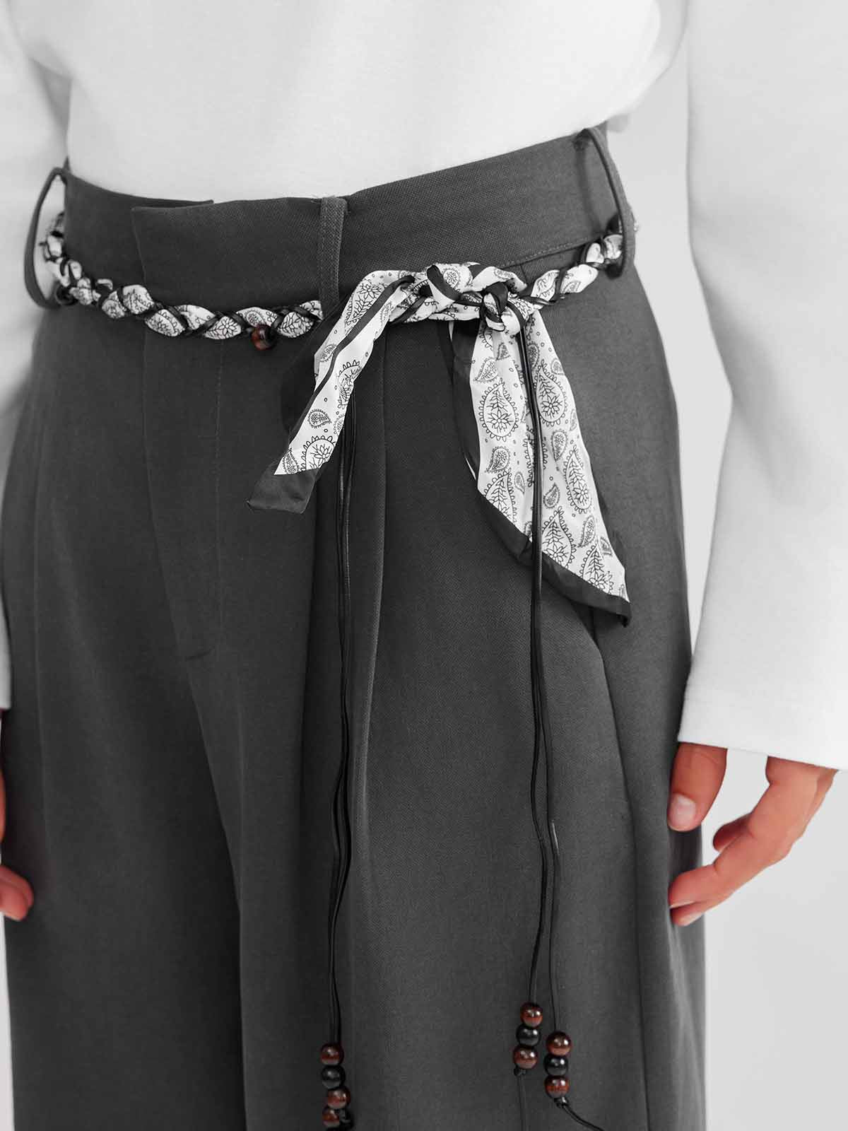 ASOBIO Pleated Straight-Leg Trousers