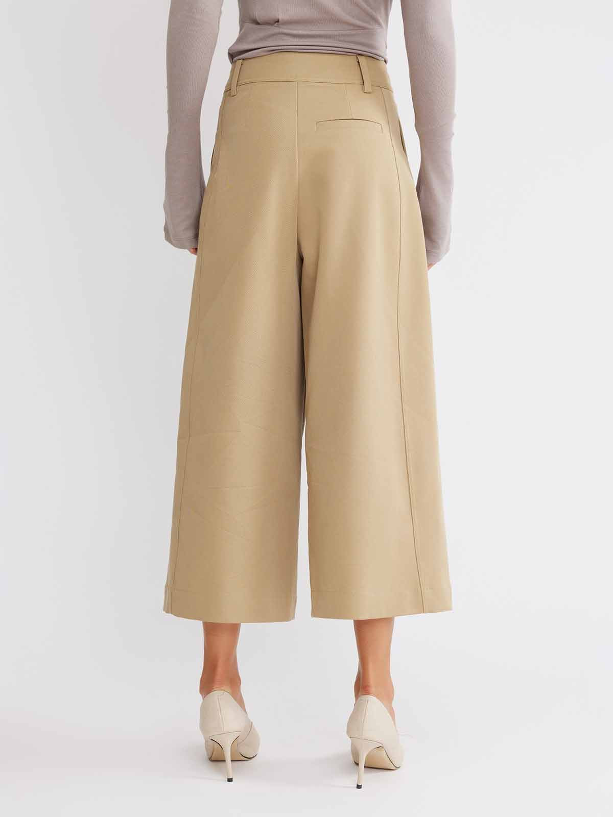 ASOBIO Wide-Leg Cropped Trousers
