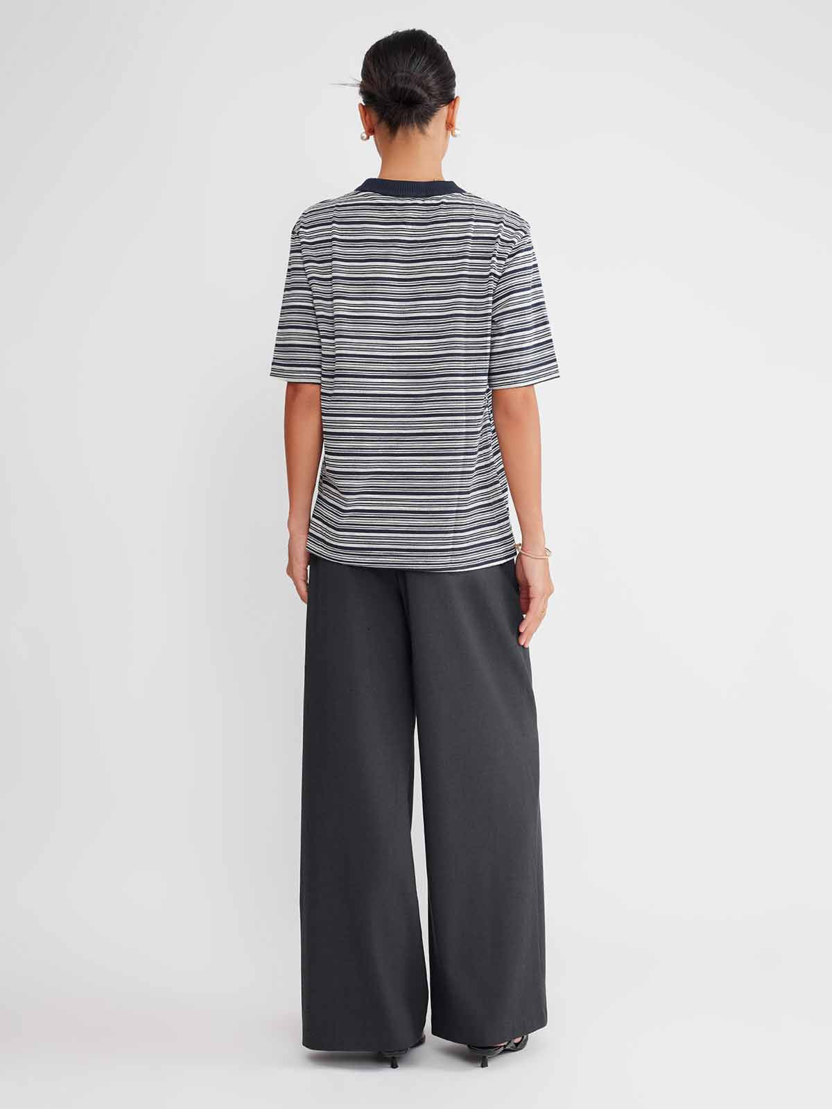 ASOBIO Colorblock Cotton T-Shirt