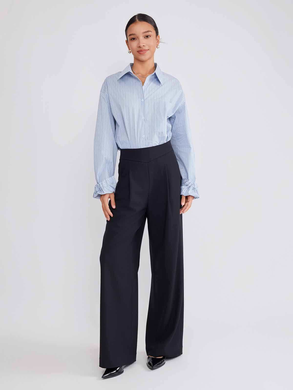 ASOBIO Cotton Stripe Shirt