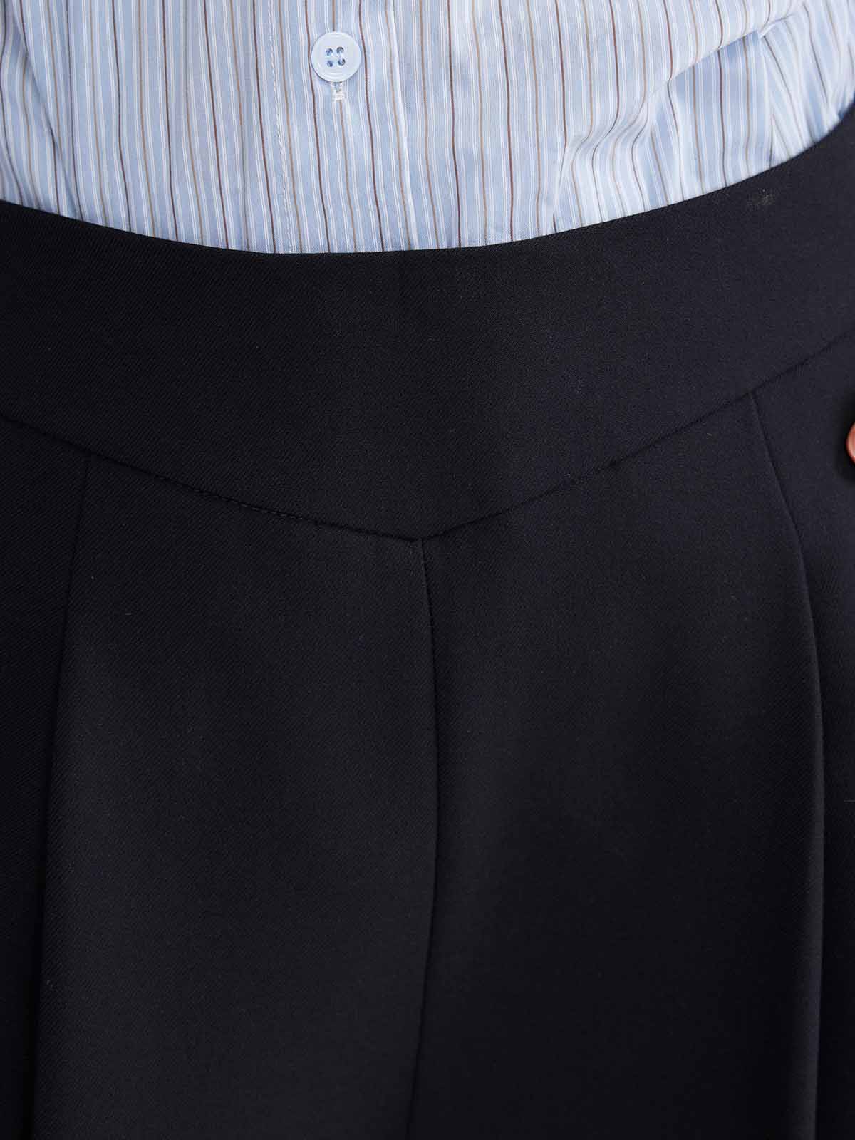 ASOBIO Wool Blend Pleated Trousers