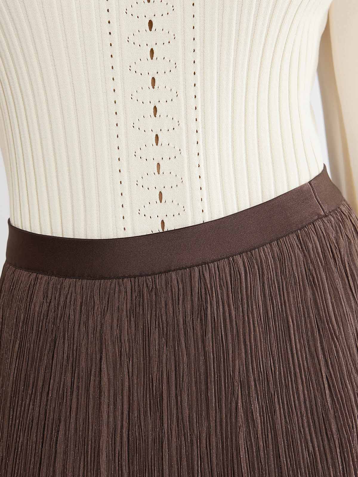 ASOBIO Pleated Maxi Skirt