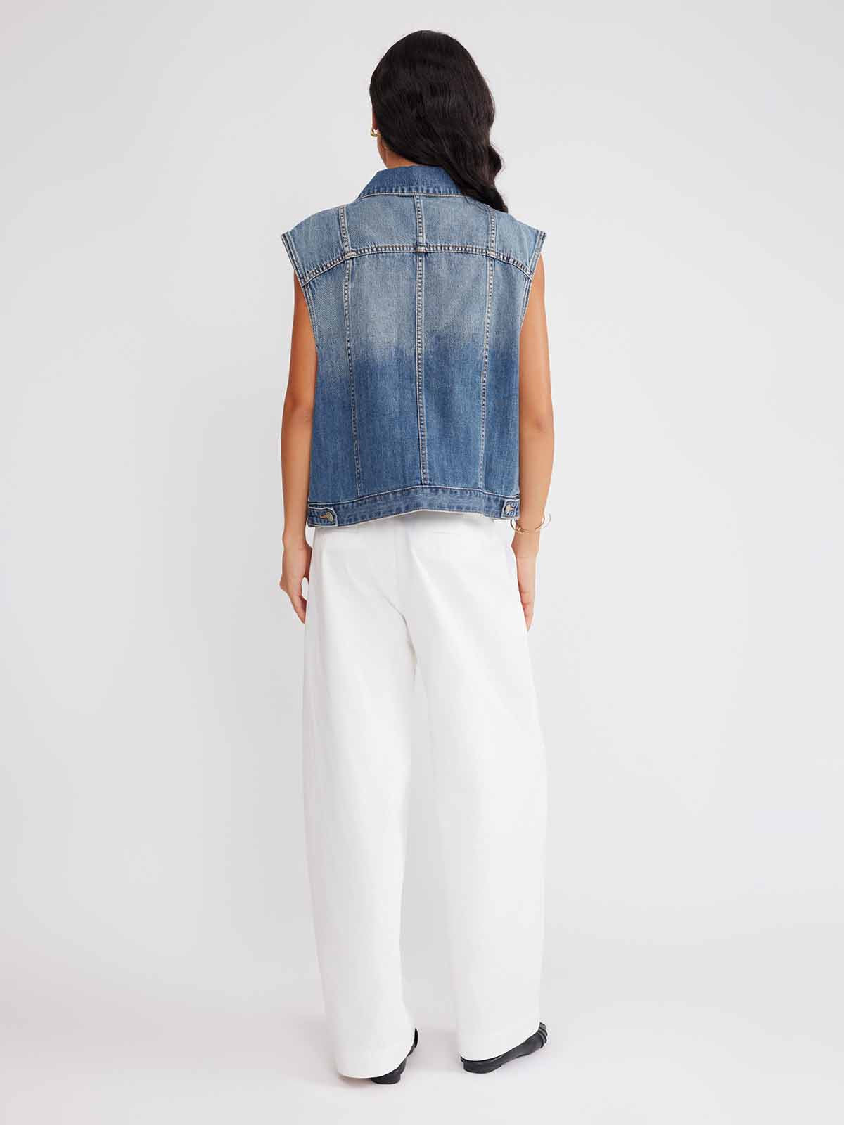 ASOBIO 100% Cotton Denim Vest