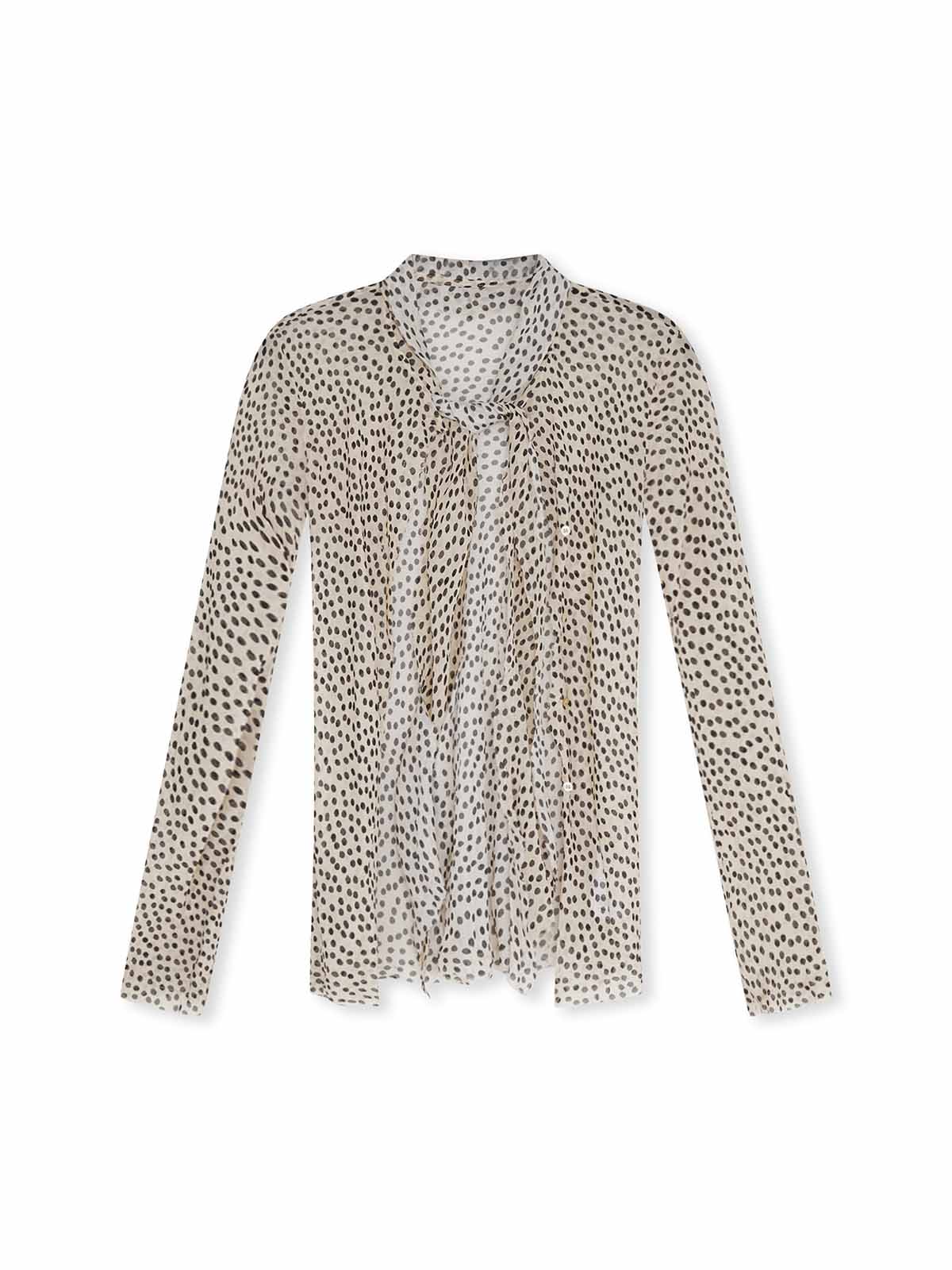 ASOBIO Polka-Dot Blouse
