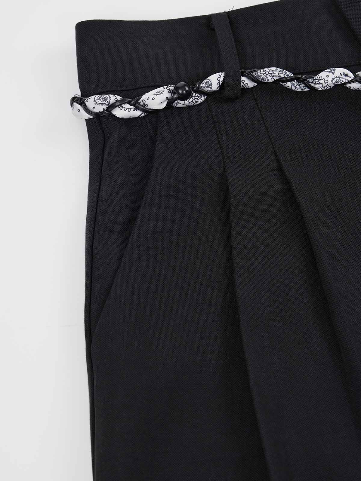 ASOBIO Pleated Straight-Leg Trousers