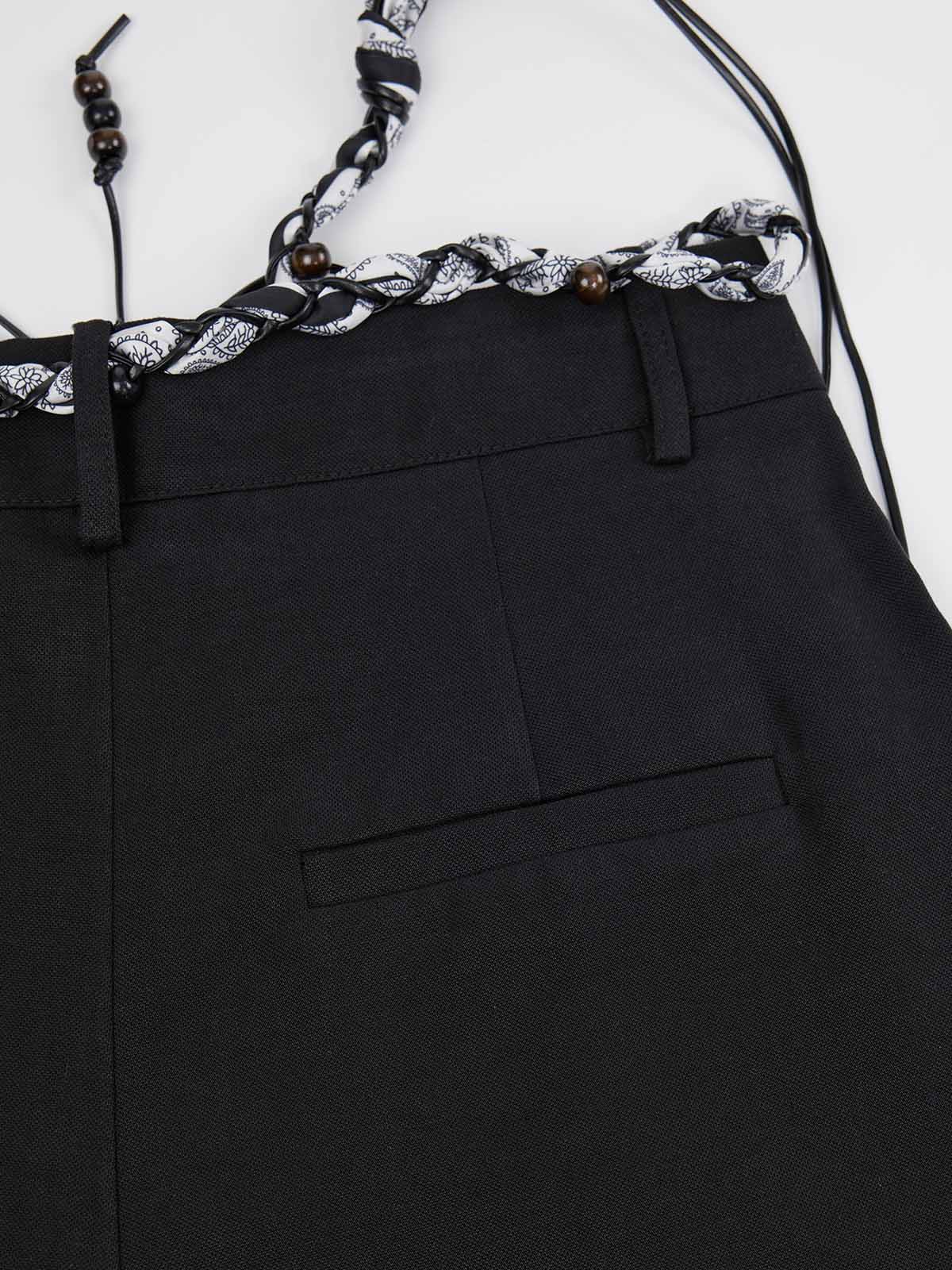 ASOBIO Pleated Straight-Leg Trousers