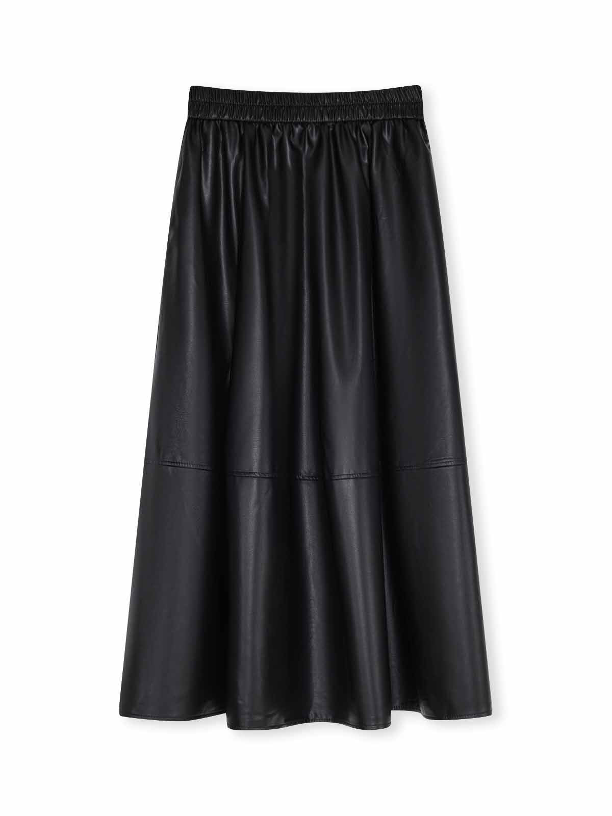 ASOBIO PU Maxi Skirt