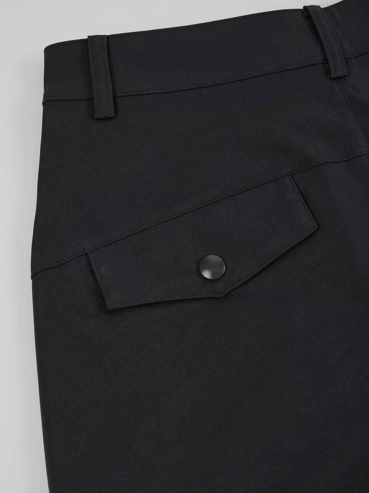 ASOBIO Pleated-Knee Utility Pants