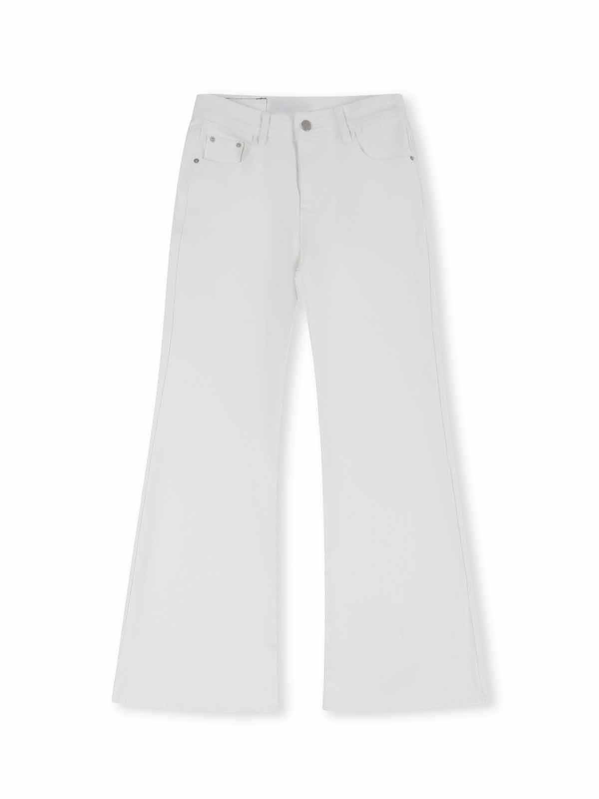 ASOBIO Mid-High Waist Flared Skinny Jeans