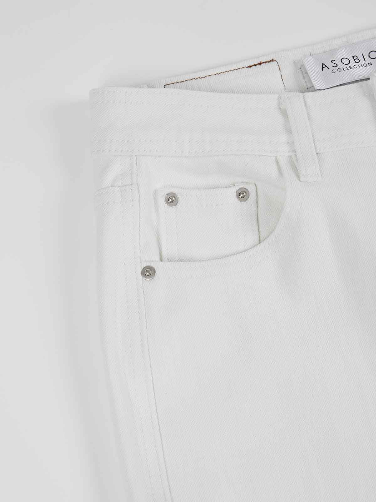 ASOBIO Mid-High Waist Flared Skinny Jeans