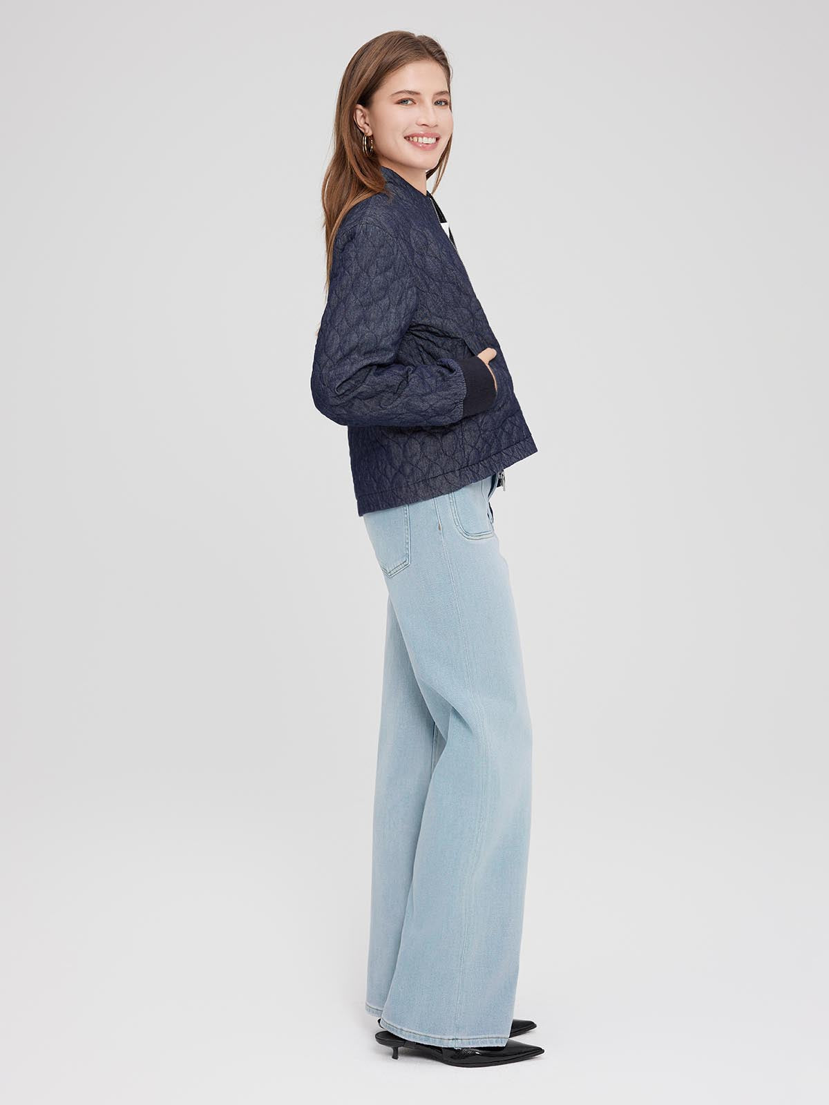 ASOBIO Denim Down Jacket