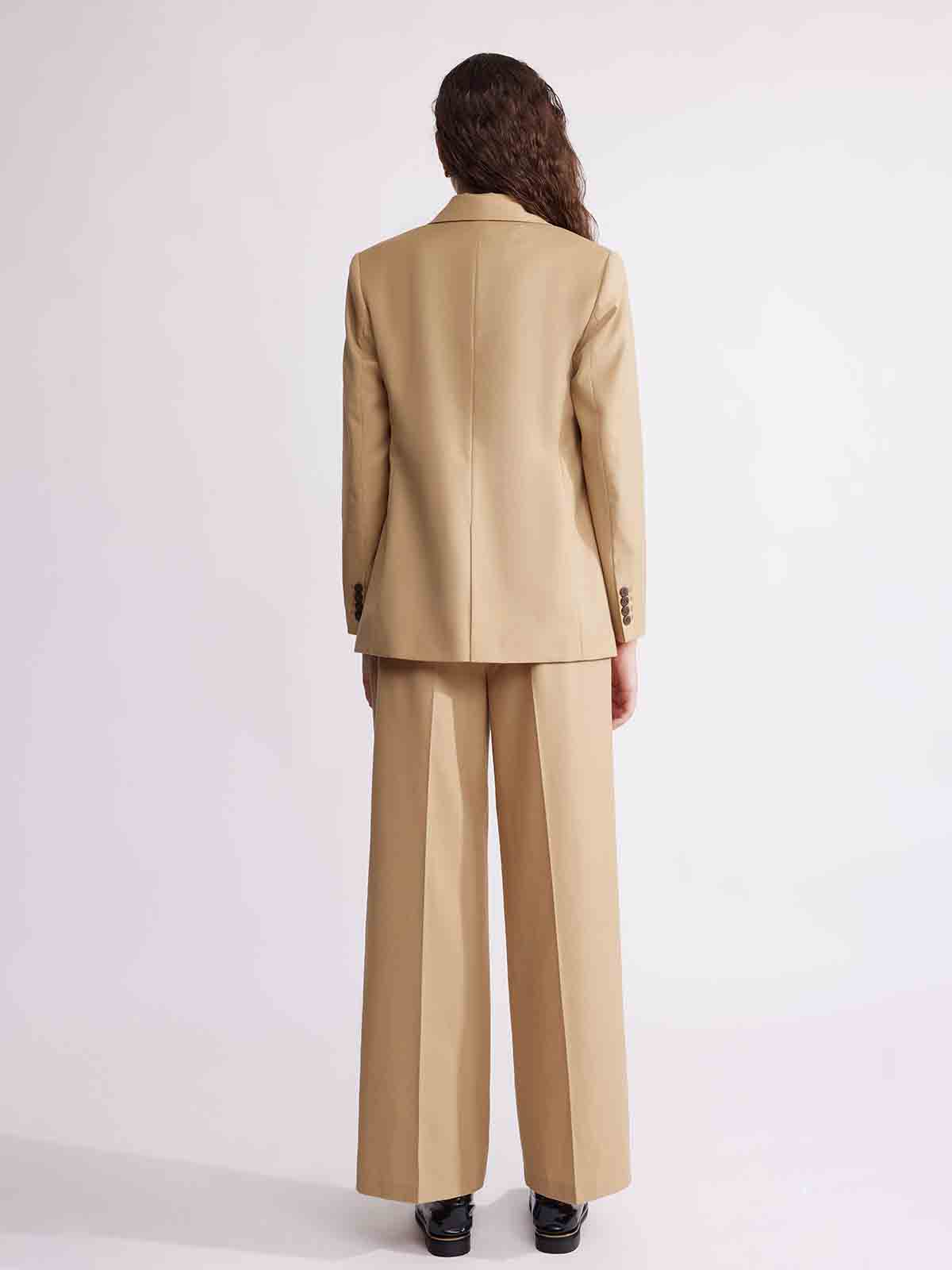 ASOBIO Slim Double-Breasted Blazer