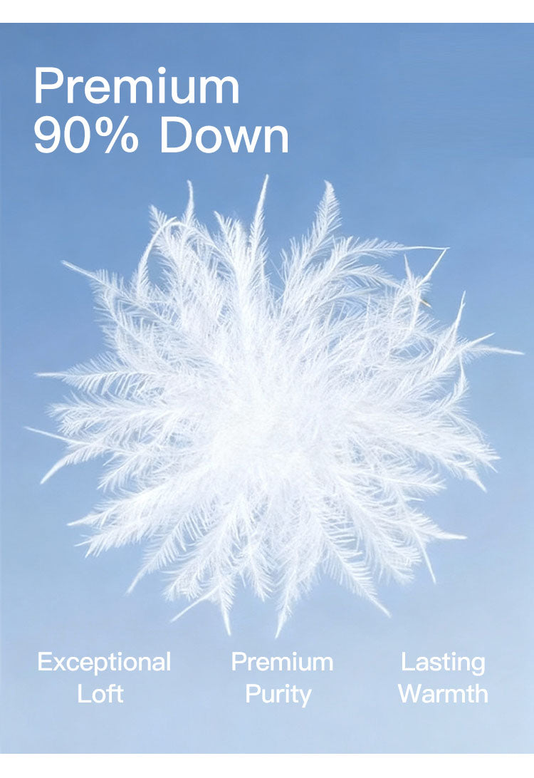 ASOBIO Belted Goose Down Trench Coat