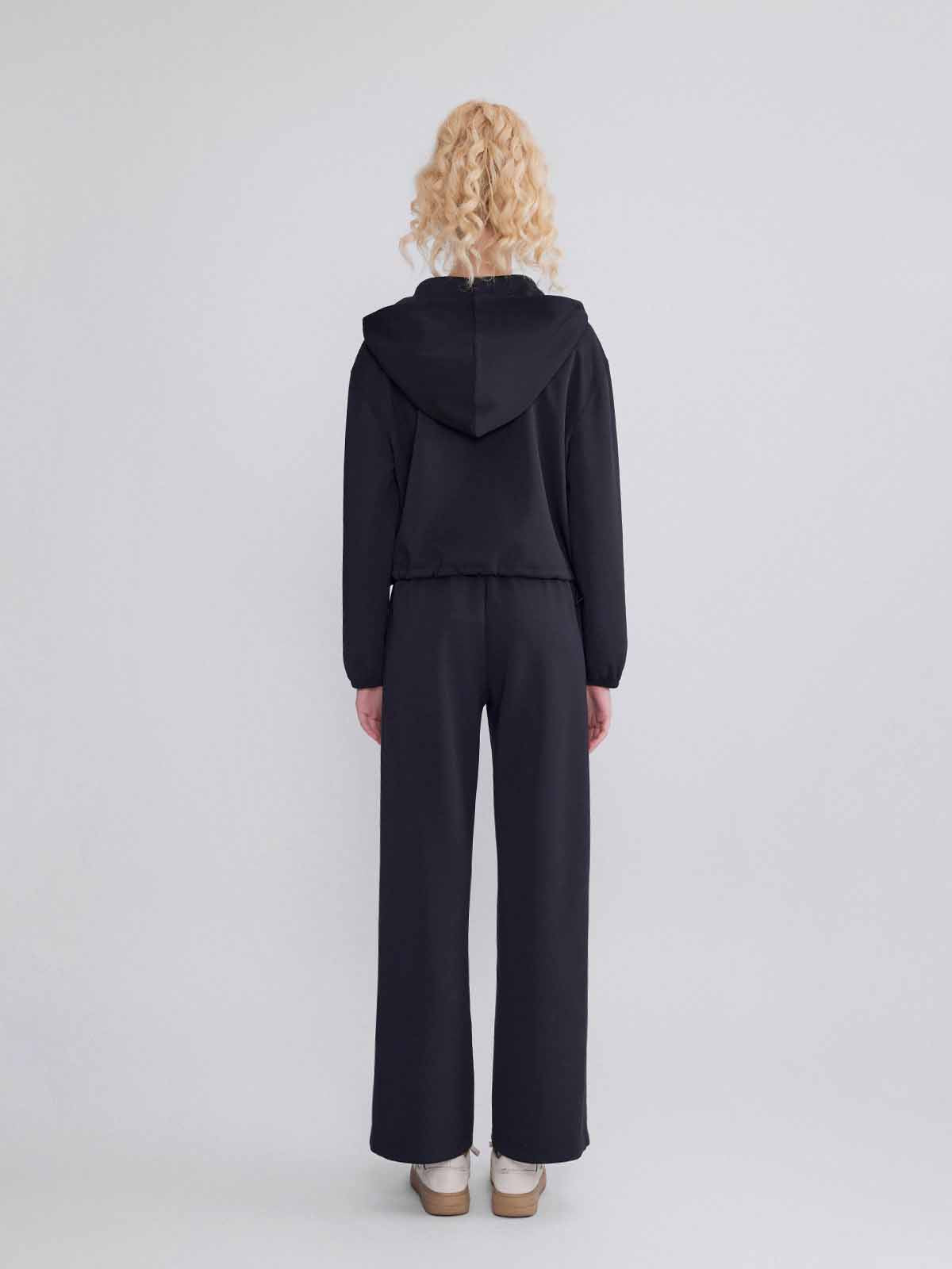 ASOBIO Mid-Rise Wide-Leg Cozy Sweatpants